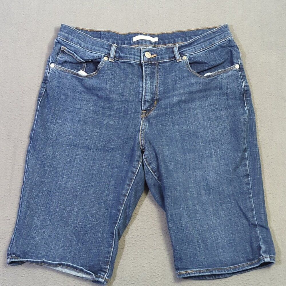 Levi's Shorts Women's 31 Blue Classic Bermuda Denim
